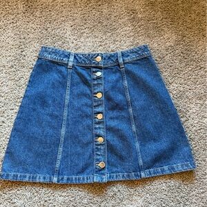 H&M Medium Blue Denim Skirt